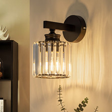 E27 Wandleuchte Kristall