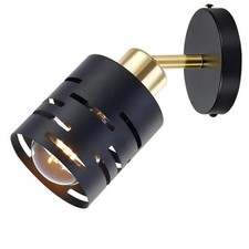 Wandleuchte E27 LED Schwarz