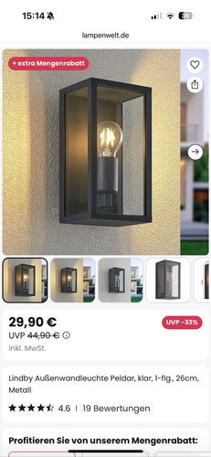 Lindby außenwandleuchten - lindby,